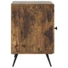 Nightstand Smoked Oak 43 x 34.5 x 50 cm Engineered Wood