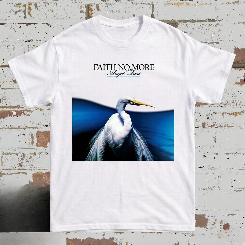 Summer Faith No More Angel Dust Album Cover Tshirt Pure Cotton Allseason Streetwear Shirt Oversized T Shirt Unisexs T Shirts S