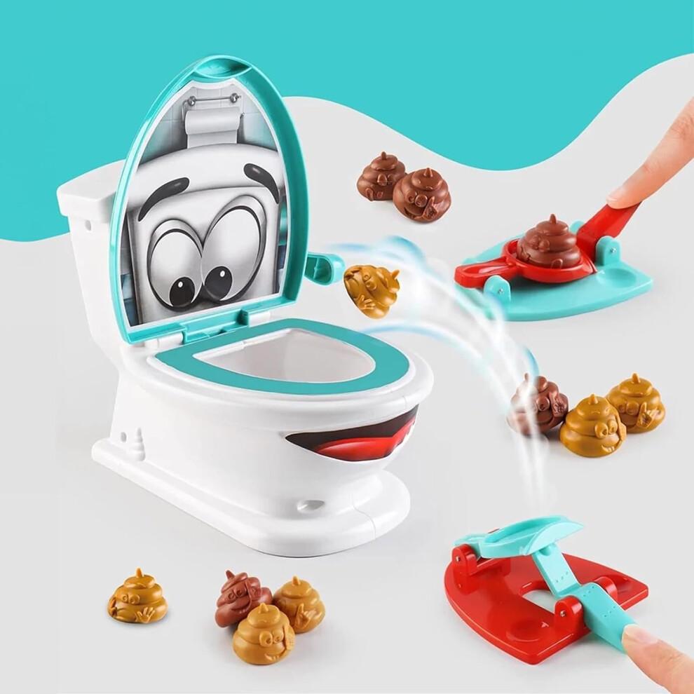 Jouet de toilettes pour enfants - Jouet à éjection simulée, Jeu de salle de bain amusant pour enfants, Cadeau idéal pour Noël et Anniversaire