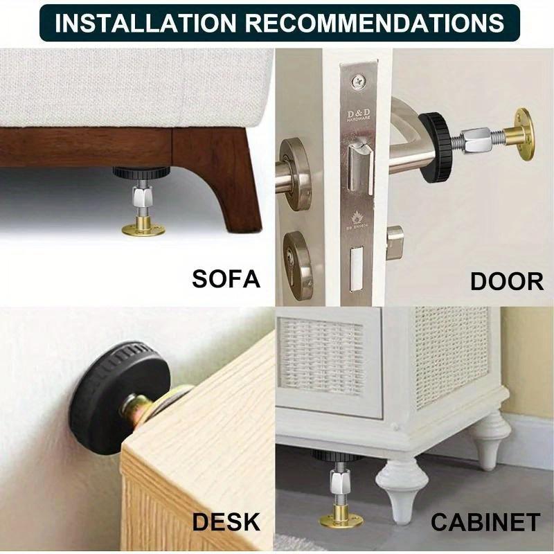 4pcs 84-110 Adjustable Threaded Frame Tool Headboard Stoppers Bedside Headboards