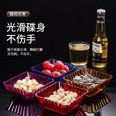 Bar Ktv Fruit Plate Living Room Commercial Plastic Refreshments Tea Table Snacks Dried Fruit Candy Snack Plate
