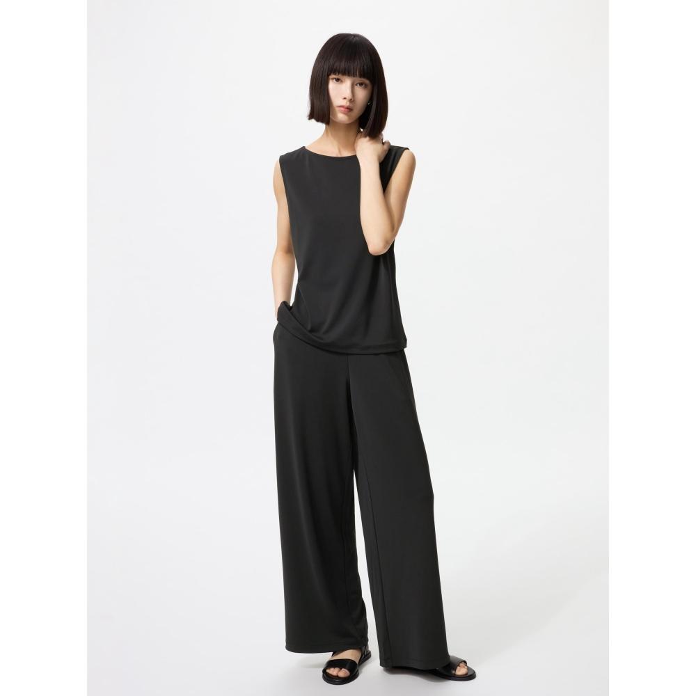 Uniqlo Japan Crepe Jersey Straight Pants