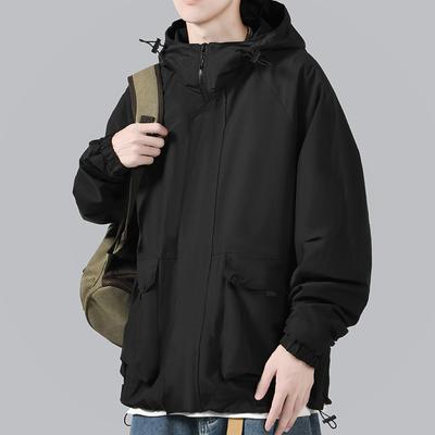 New Spring and Autumn Jacket Men's Hooded Jacket Youth Casual Men's Top Men's Clothing