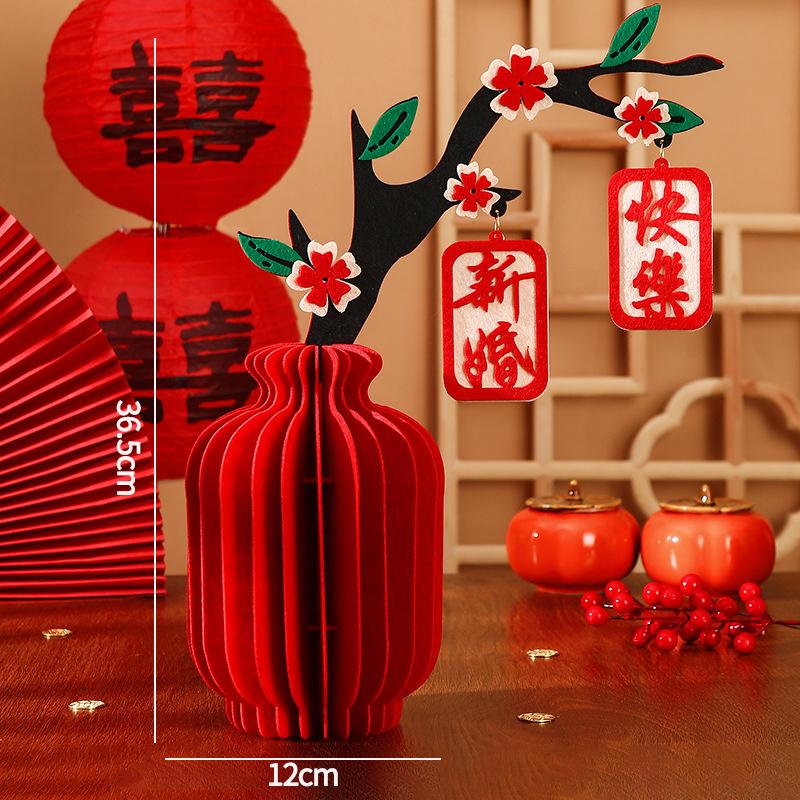 Wedding Room 3D Honeycomb  Ornament    Chinese Horse Year Decoration Carft  Wedding Spring Festival Party Decorations
