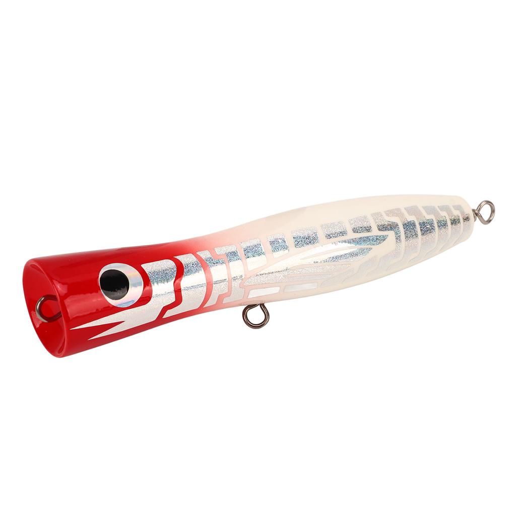 Popper Fishing Lure Attractive Colors Reflective Basswood 7.1in 3oz Large Popper Fishing Lure for Bass Tuna GT
