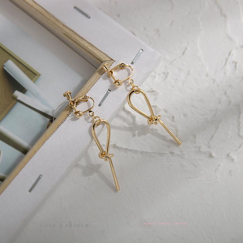 Elegant Retro Knot No-Pierce Adjustable Metal Ear Clips
