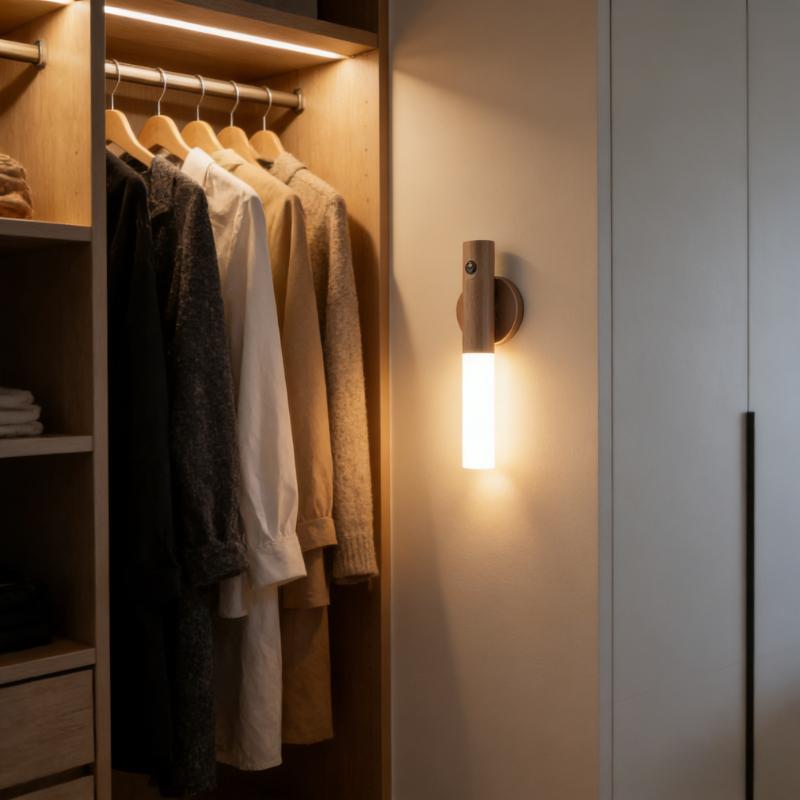Rechargeable LED Smart Motion Sensor Night Light for Corridor Cabinet Bathroom Kitchen Bedroom Wall Lighting