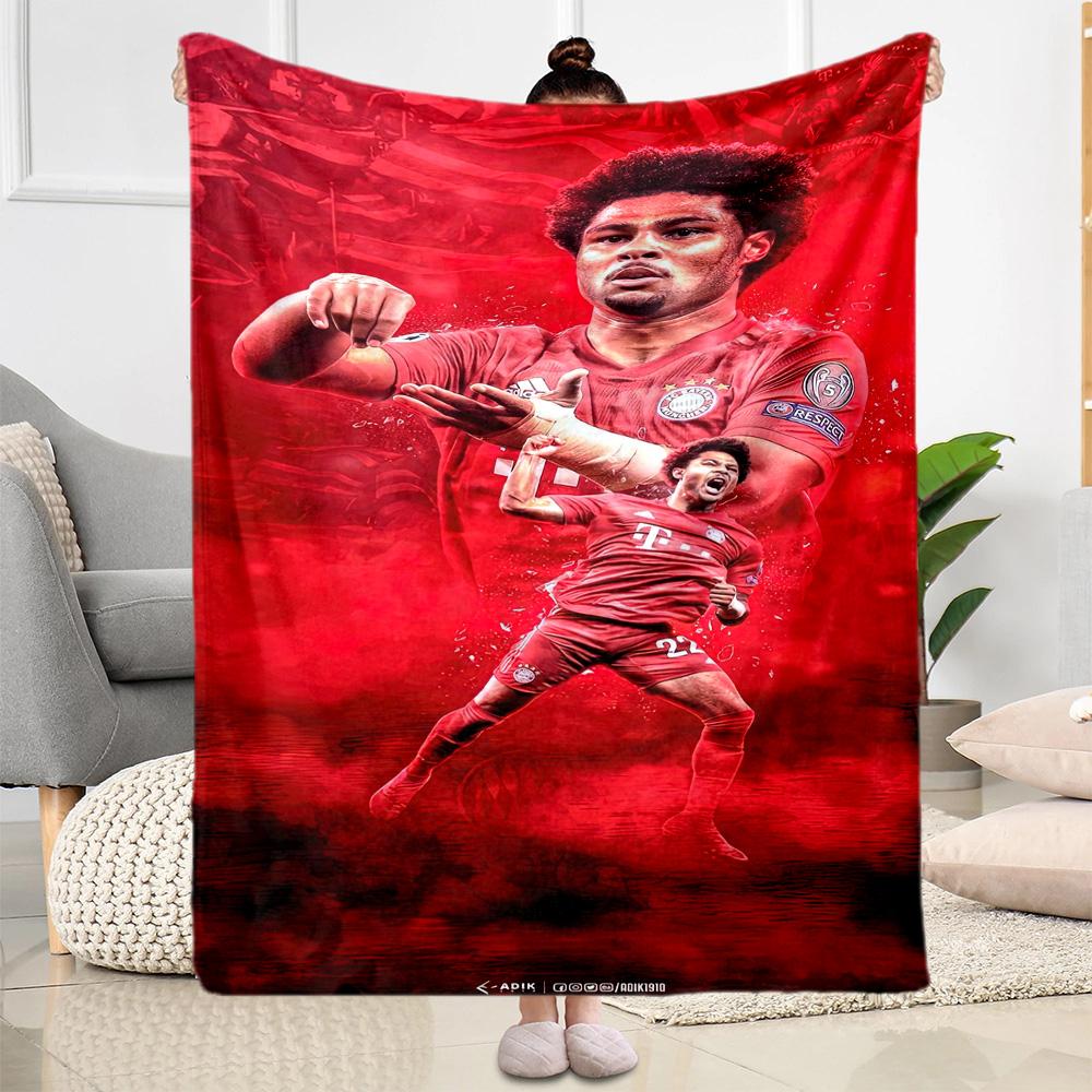 Bayern Munich Blanket Comfortable Suitable for Bedding Seaside Chair Four Seasons Universal Modern Style Gifts For Family Or Friends