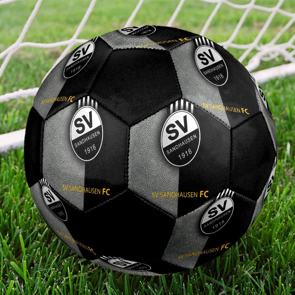 1PC SV Sandhausen logo size 5 soccer ball PrahaIndoor Soccer Ball Colorful All Ages Machine Stitched PVC Competition Ready Durable High-Bounce