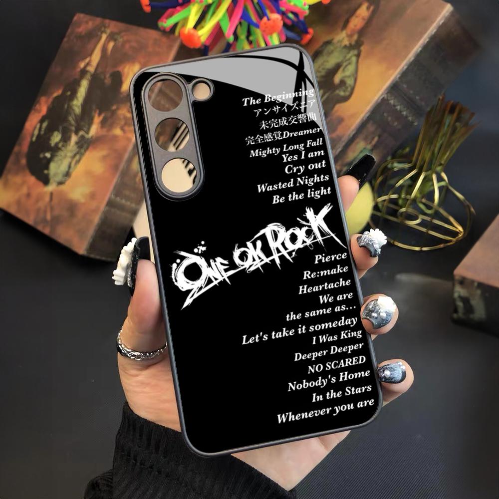 Japan Band ONE OK ROCK Handyhülle Für Samsung Galaxy S25 S24 S23 S22 S20 S21 Note20 Ultra Plus Fe Farbige Silberne Hülle