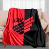 Red And Black Sport Emblem Printed Throws Blanket Soft Flannel Blankets for Couch Bed Gifts for Men Women Picnic blanket Christmas gifts