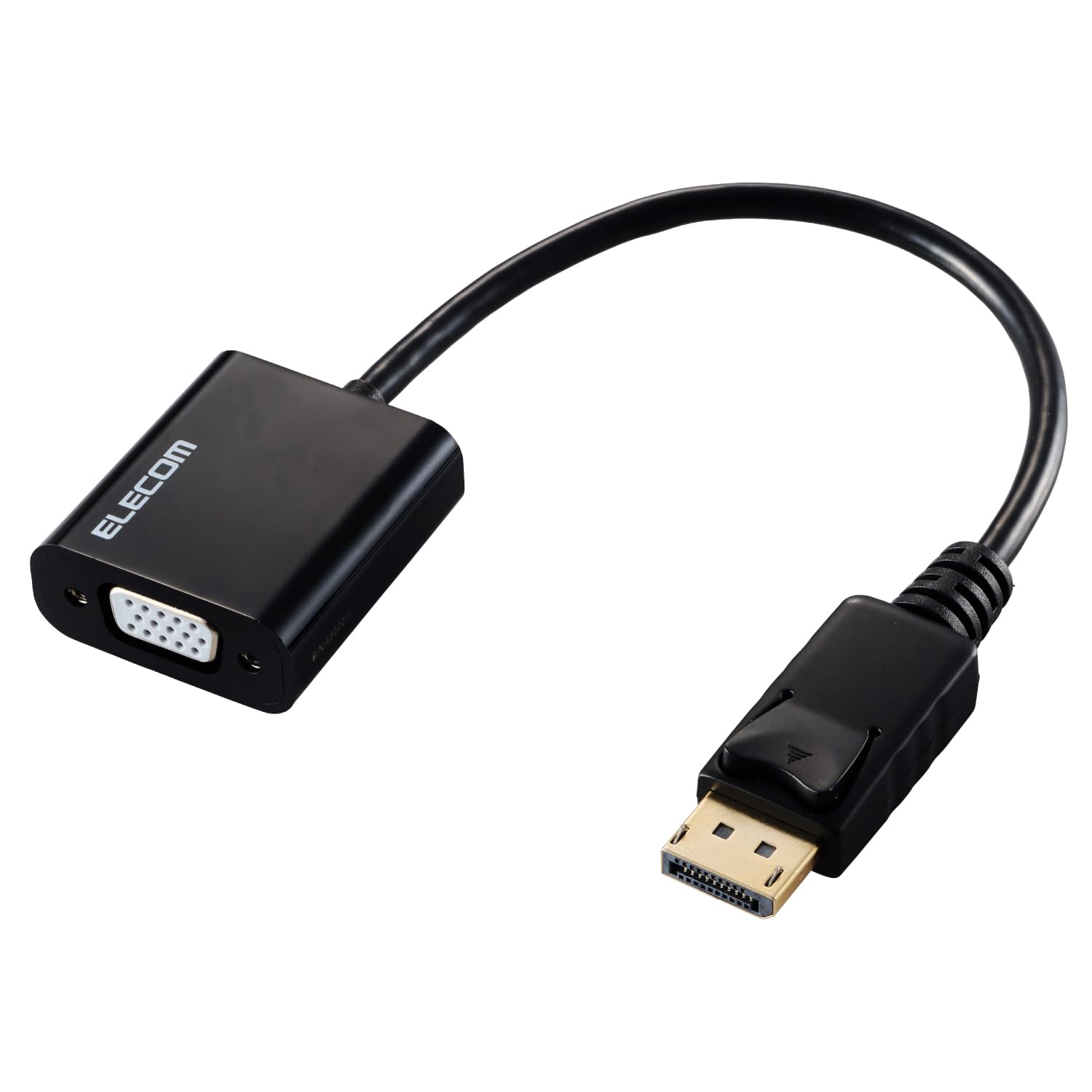 

ELECOM DisplayPort to VGA Conversion Adapter Black 1920×1200 AD-DPVGABK2 чорний