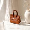 Cute Mini Tote Bag Keychain Faux Leather Small Coin Purse Tiny Backpack Charm