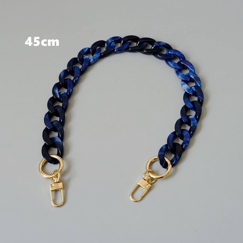 New Fashion Woman Handbag Accessory Chains Detachable Replacement White Red Blue Bag Strap Women Shoulder Resin Phone Case Chain