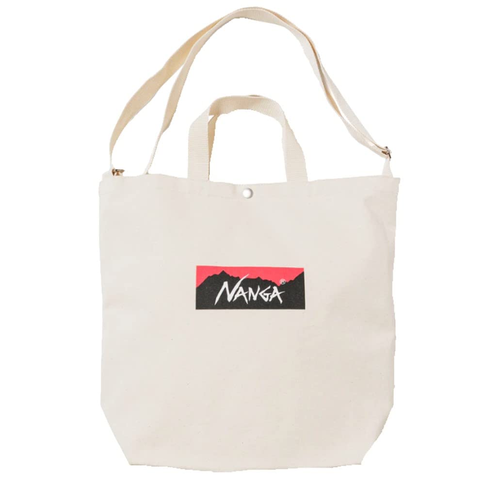 Logo Canvas Tote 2WAY Bag NANGA LOGO CANVAS TOTE 2 WAY BAG N1G2NTN4 NATURAL Tote Bag [NANGA]