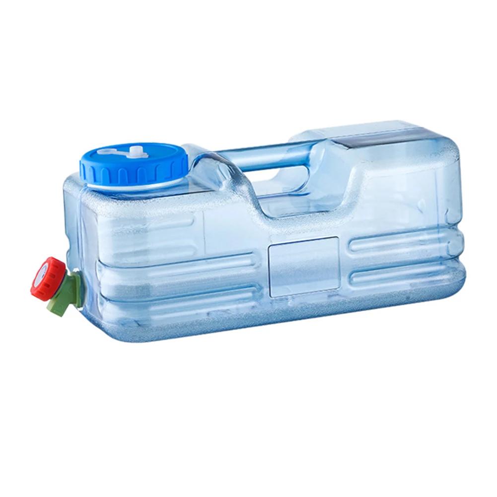 5-22L Drinking Water Bucket Driving Pure Water Tank Water Storage Carrier with Faucet for Outdoor Camping Cooking Picnic Hiking