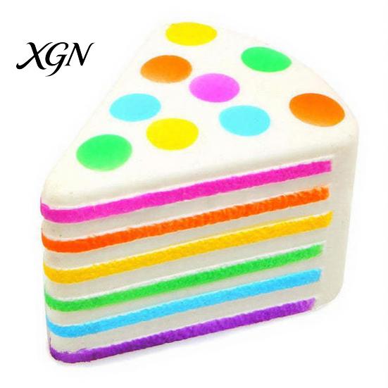 Quick Recovery Cake Toy Colorful Dot Squeeze Stress Relief Simulated Pinch Ball Focus Aid Anti-anxiety Fidget Hand Relaxation Exercise