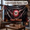 Coperta Plaid in Flanella con Nome Personalizzato Modello Calcio Brentford Calda Decorazione per la Casa