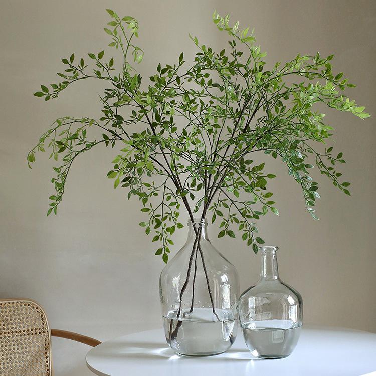 Nandina Green Artificial Flower Arrangement - Decorative Living Room Ornaments