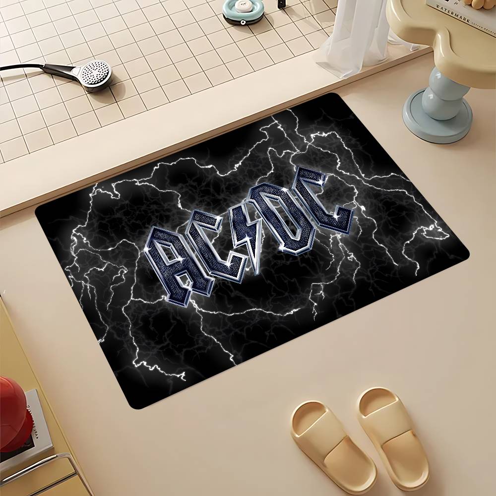 Rock Band-Ac-Dc Floor Mat Cheaper Anti-Slip Modern Living Room Balcony Printed Bedside Mats