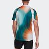 adidas T Shirt Men's White/Black/Han Jade White Water Duck Green H67123