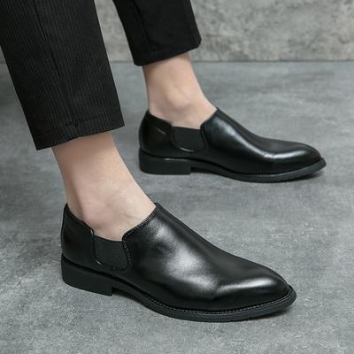 Herren Prägnante Slipper Leder Herrenmode Business Schuhe Kleiderschuhe Lässige Derby Schuhe Karriere Italienischer Stil Schuhe Übergröße 38-46