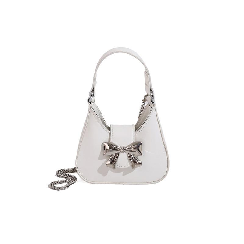 

Unique Butterfly Knot Chain Bag 2024 Summer New French Style Shoulder Bag For Women белый