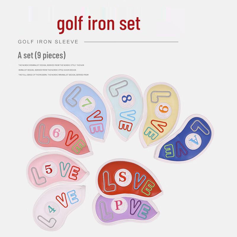 

Landar Golf Embroidered Iron Headcover Set
