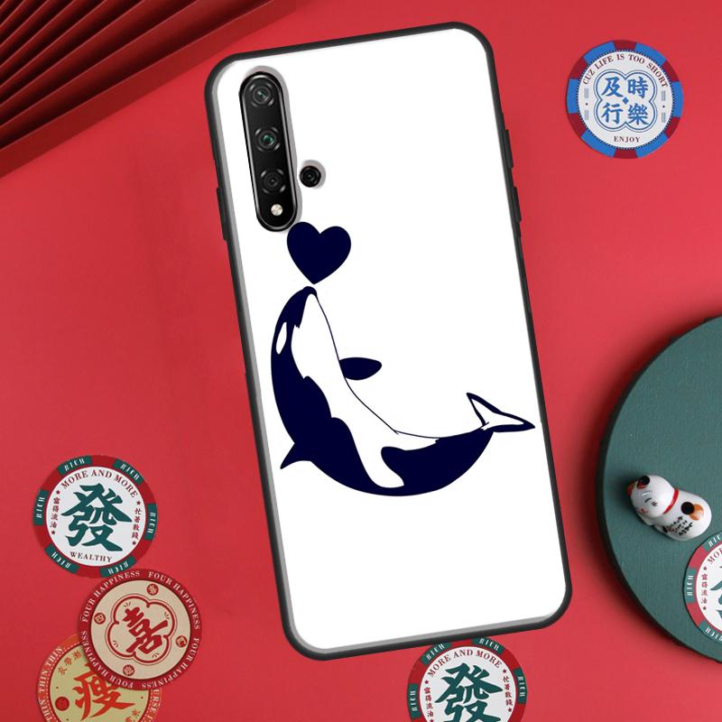

Orcas Whale For Huawei P60 Pro P30 P40 Lite Nova 7i 8i 11i 12i 12s 10 9 SE Y90 Y60 Y70 Y72 Y61 Y91 Case Huawei Nova 10