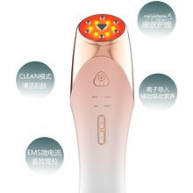 Frequenzumwandlungs-Schönheitsinstrument Heim-Gesichtsmassagegerät Rotes Gesichtstiefeneinschleusungsgerät