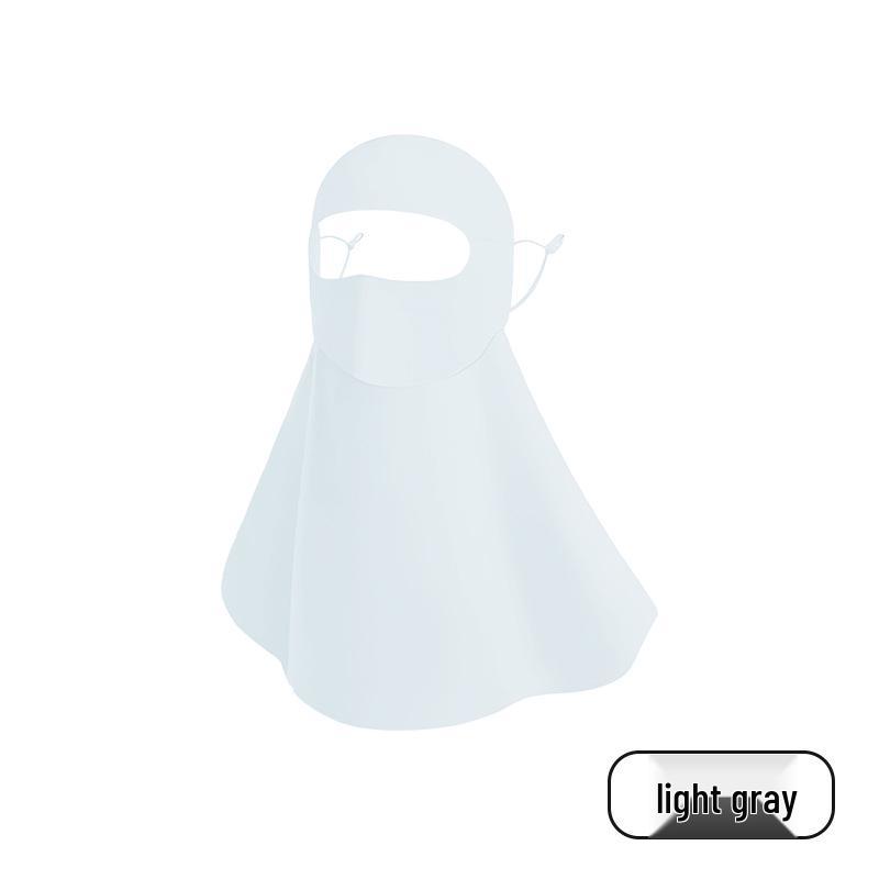 Women's Ice Silk UPF50+ Breathable Sunshade Face Mask & Neck Guard for Summer Cycling
