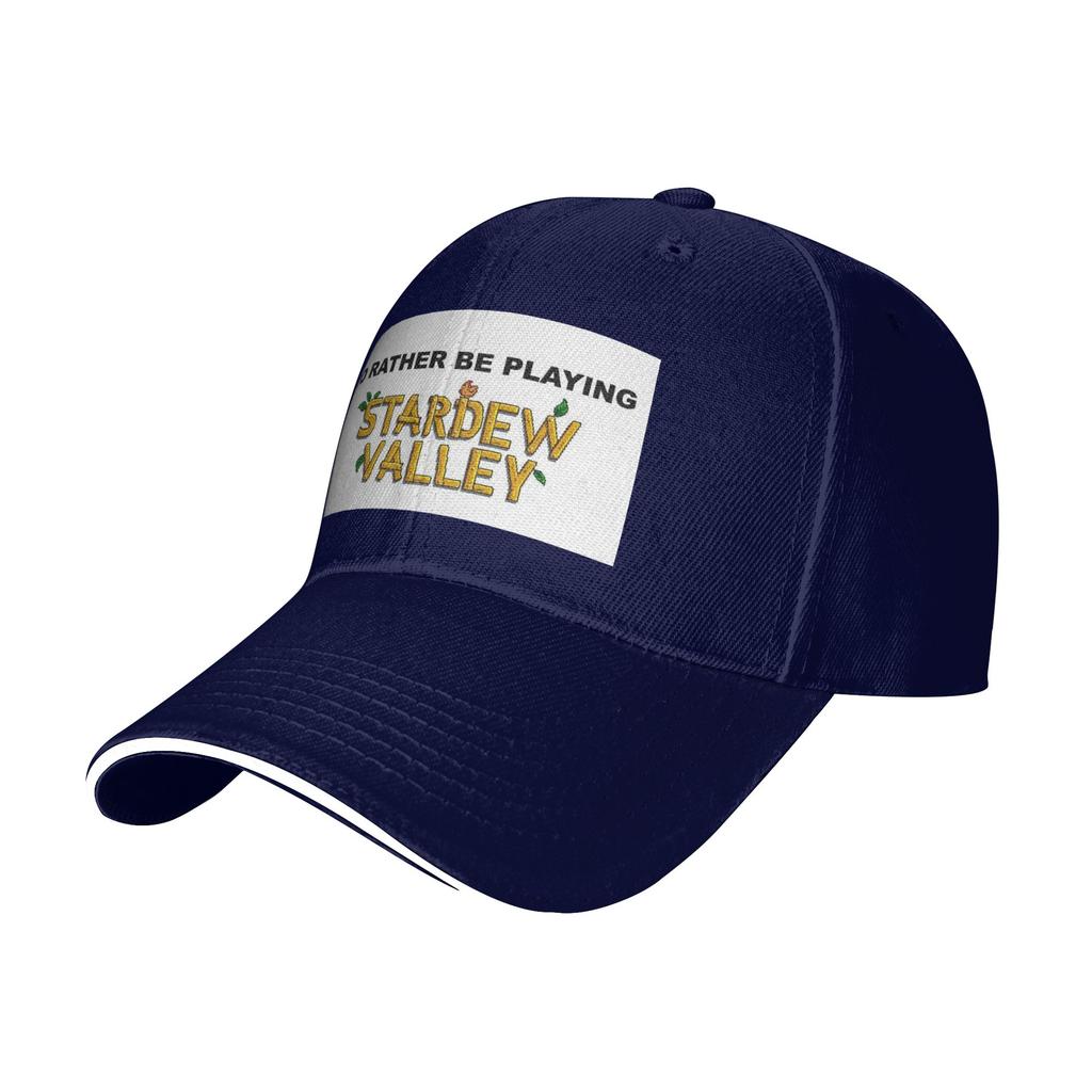 id rather be playing stardew valley Cap Casual Baseball Caps Adjustable Hat Hip Hop Summer Unisex Baseball Hats Customizable