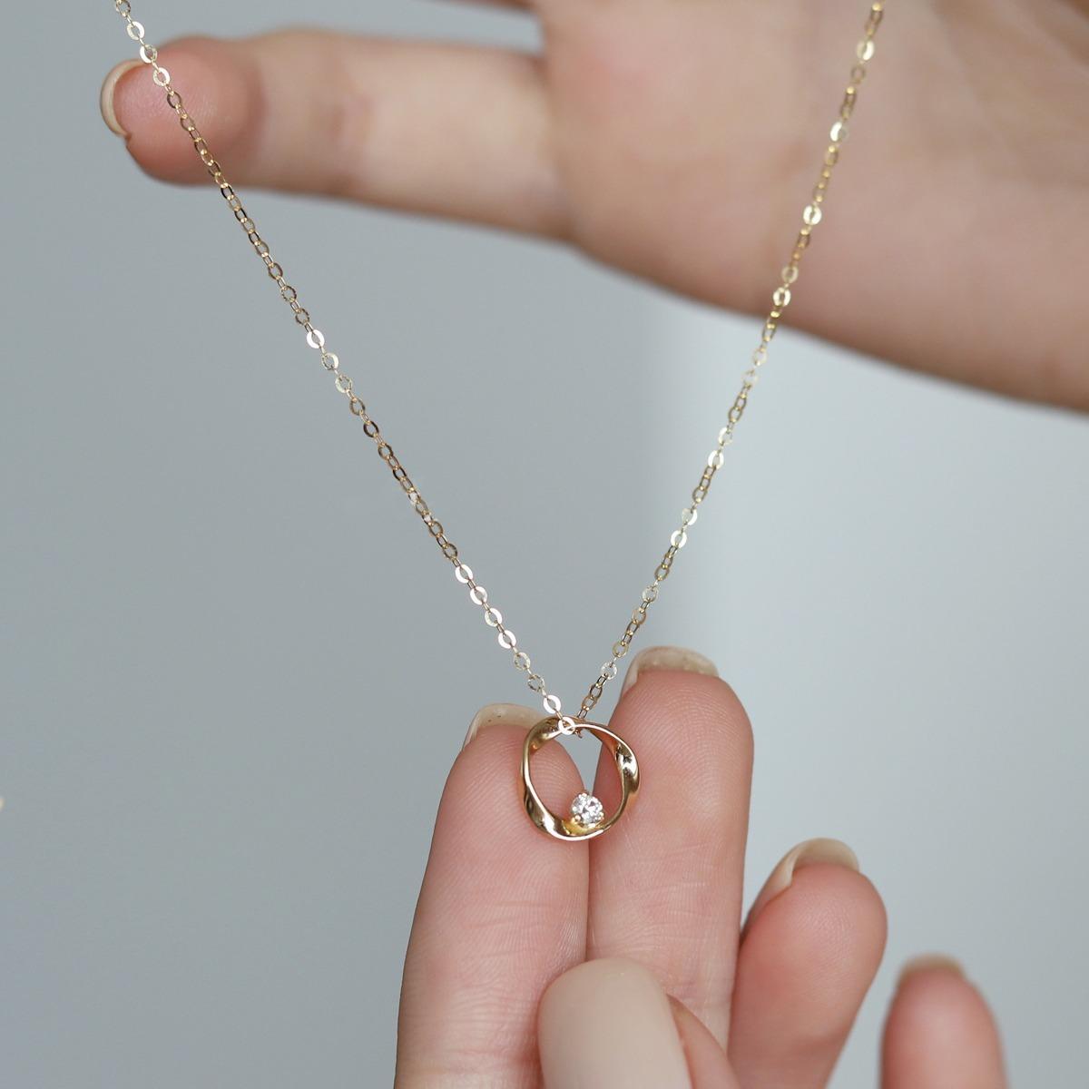 

Real 925 Sterling Silver Sweet Romantic Geometry Shiny CZ Pendant Short Necklace For Women Wedding Party Jewelry 45cm&Gold