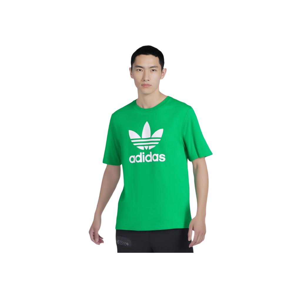 adidas Adicolor Trefoil Tee Green Men Streetwear IR8012