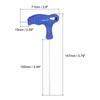 4pcs Hex Key T-Handle Dual End Wrench 1.5/2/2.5/3/4/5/8mm Metric CR-V Steel Flat End Spanner Automotive Household Maintenance