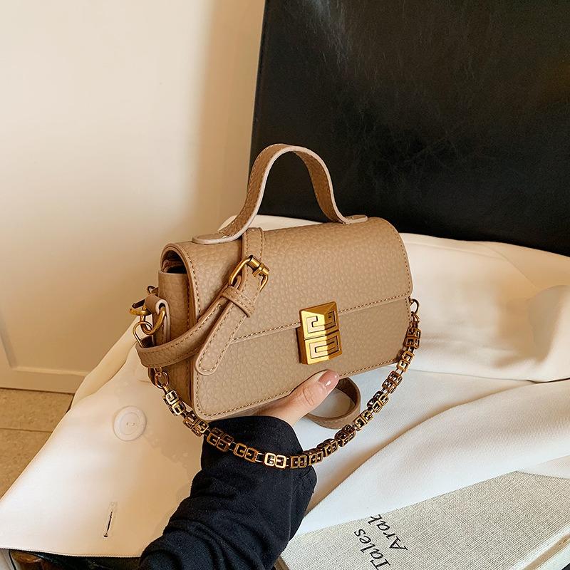 Heutige beliebte Tasche Damen neue modische Textur Schulter Umhängetasche einfach Pendler kleine quadratische Tasche vielseitig tragbar