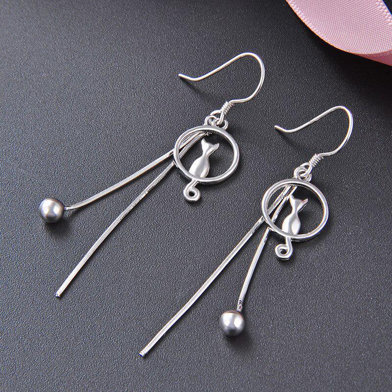 

Серьги-капли в форме кошки, серьги-капли в корейском стиле, свадебная вечеринка для женщин