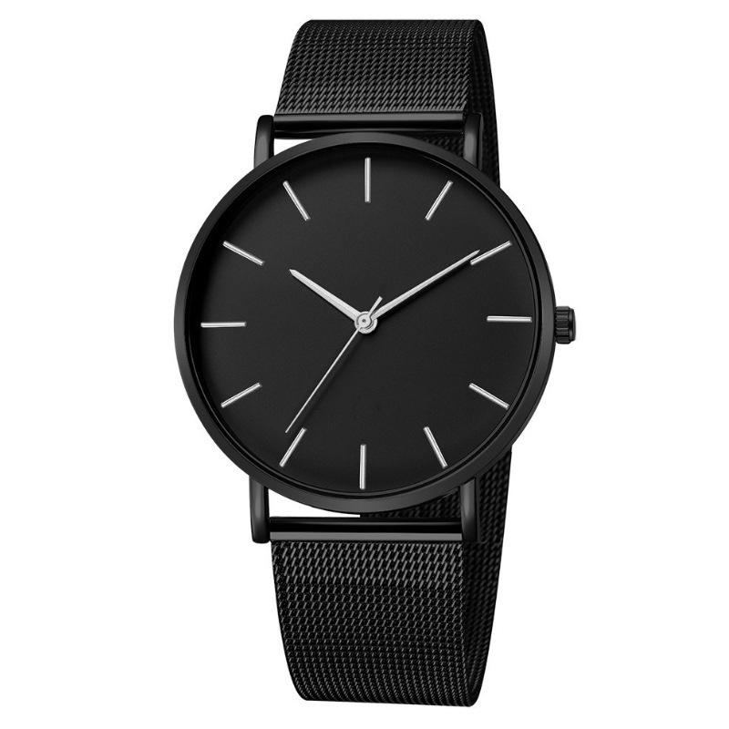 Hot Sale Simple Fashion Men's Watch Men's Watch Mesh Belt Steel Belt Quartz Watch