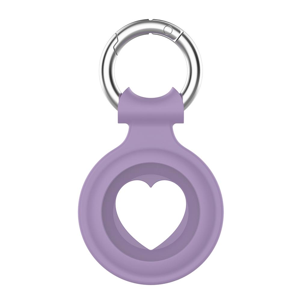 Silicone Protective Keychain Cover for Apple Airtags Solid Silicone Buckle Antilost Protective Covers for Airtag Locator Tracker