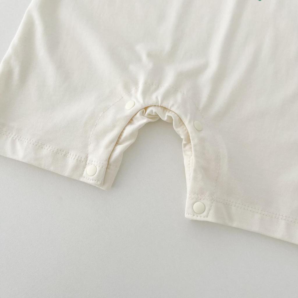 Super Cute Dinosaur Baby Jumpsuit with Snap Crotch for Boys and Girls - Perfect Summer Newborn Clothes