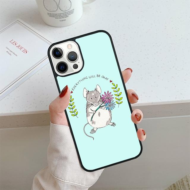 Mouse Rat Phone Case For iPhone 17 Air 14 15 16 13 12 Cover For Apple iPhone 17 Air 14 15 16 Pro Max 6S Plus Coque