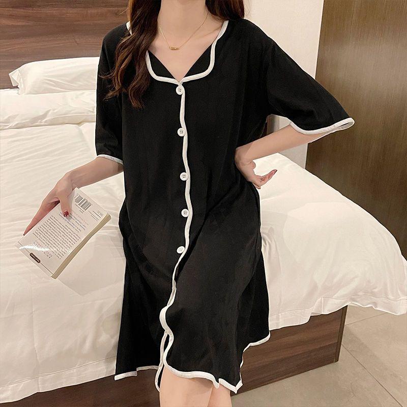 

Пижамные юбки, женские летние кардиганы с короткими рукавами, пижамы, длинная домашняя одежда большого размера 2XL