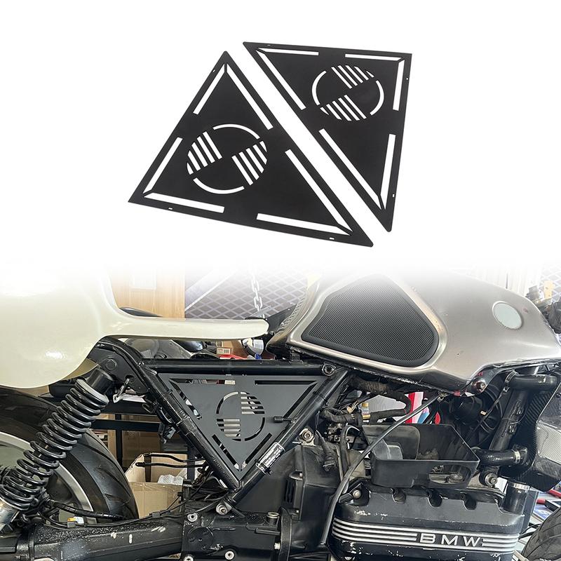 For BMW K100 K75 Cafe Racer Accessories Motorcycle Side Panel Aluminum Side Ornamental Cover