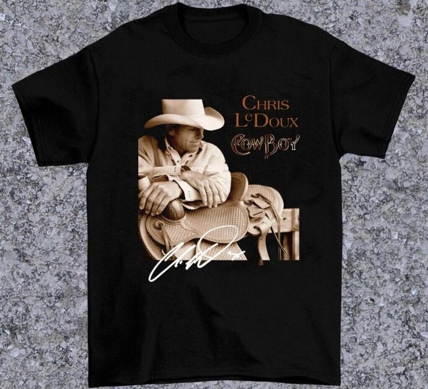 

Chris Ledoux American Cowboy Unisex T-shirt Black Size S-3Xl S