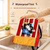 Cute Chef Cat Kitchen Apron Non-Toxic Fabric Adjustable Strap Big Pocket for Parent-Child Cooking Baking
