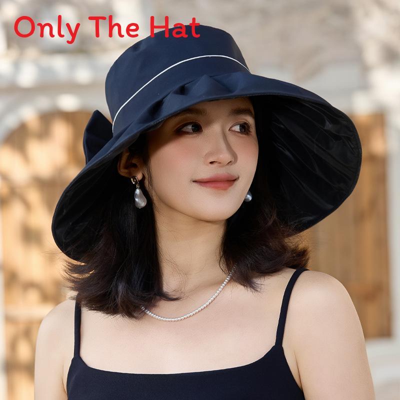 Sun Protection Wide Brim Hat With Adjustable Fit For Outdoor Summer Travel