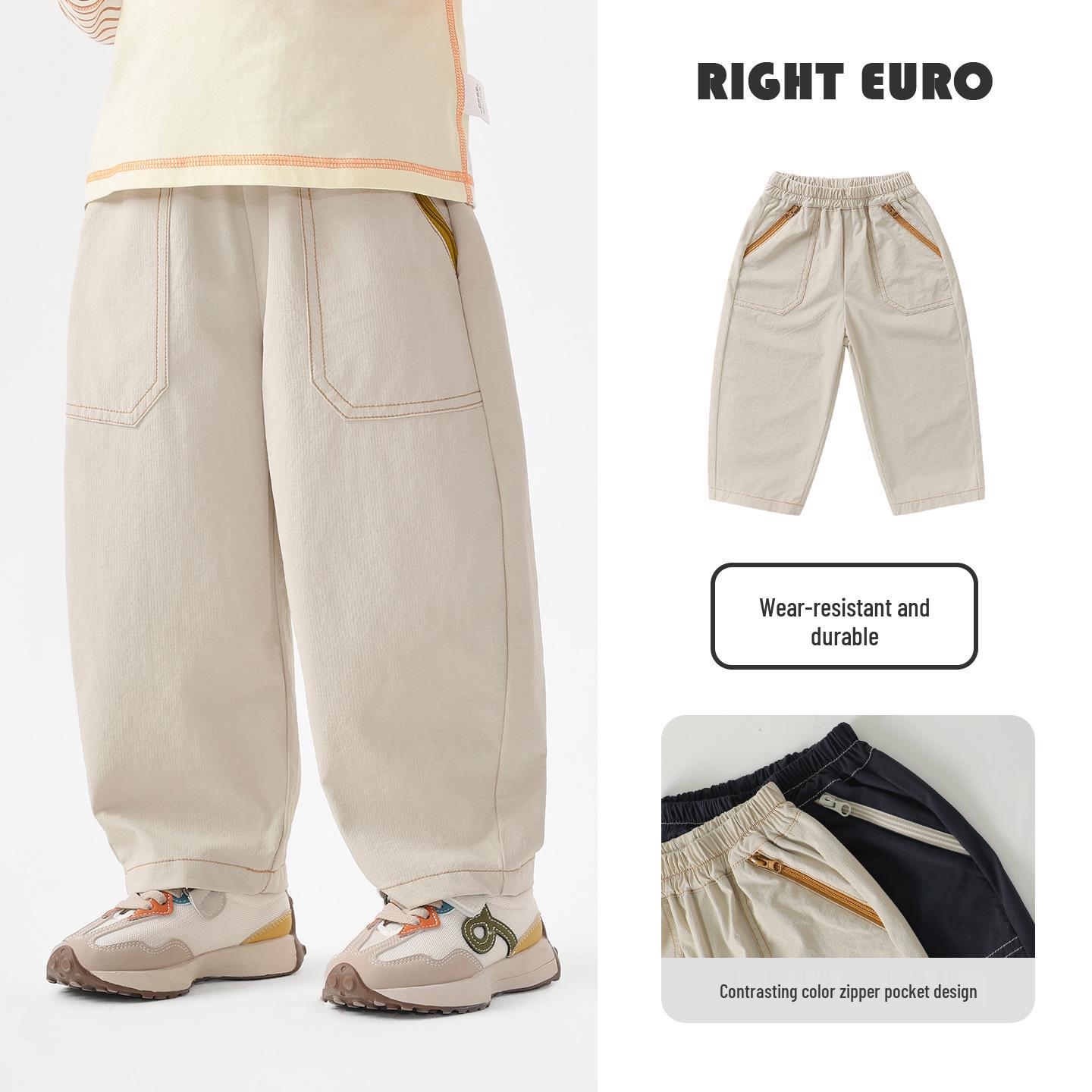 European Boys  Trendy Workwear Pants - Spring/Autumn 2026 Collection 140 cm