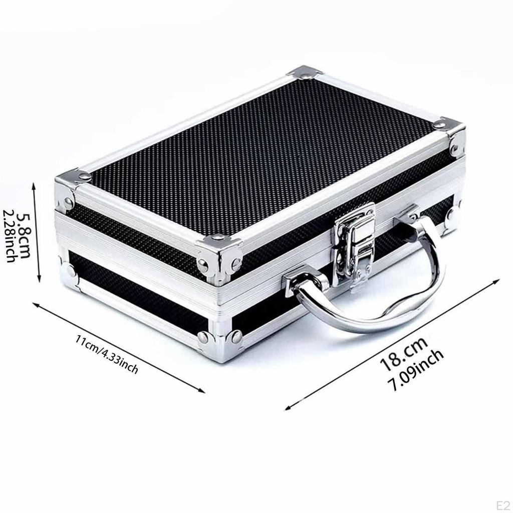 Aluminum Alloy Tool Case,Briefcase with Handle Multifunctional Sturdy Box Portable for Tools