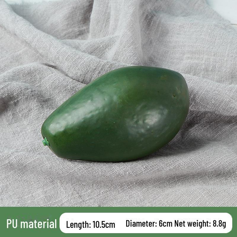 Realistic PU Avocado Half Prop for Photography