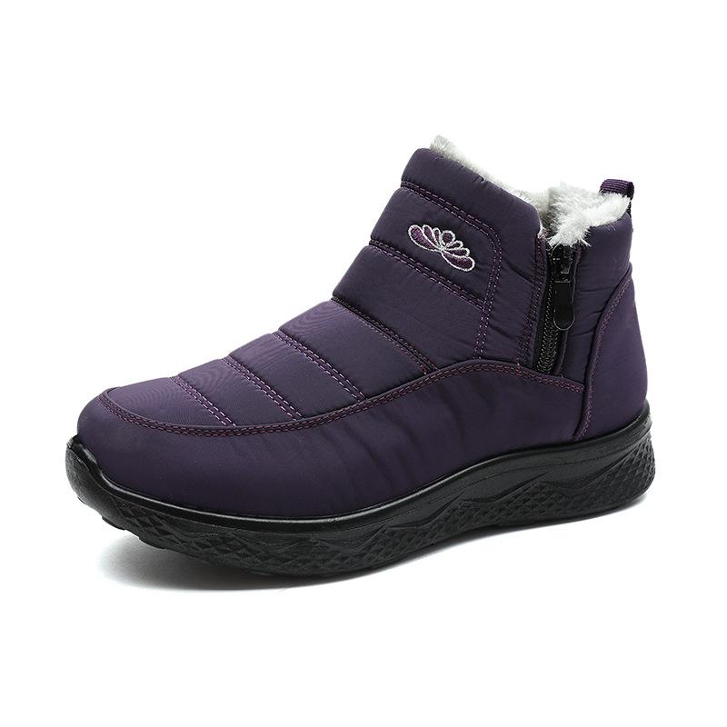 Winter Women's Snow Boots with Plush Lining Warm High-Top Outdoor Sports Hiking Shoes Casual Shoes